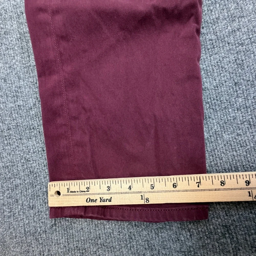 AG Tellis Modern Slim‎ Jeans Mens 36x34 Burgundy Italian Fabric Luxury Stretch